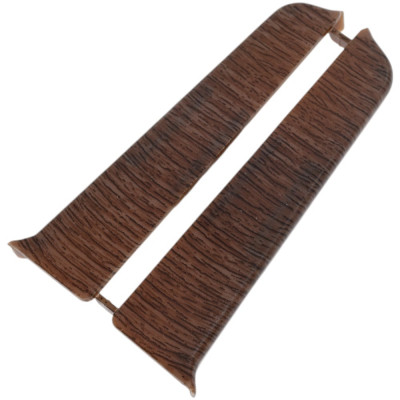 Торцевые заглушки для плинтуса DECONIKA (85 мм; 301 Венге; 2 шт.) Д-П85-Тп-Ф1 301 ВНГ