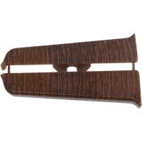 Торцевые заглушки для плинтуса DECONIKA (85 мм; 301 Венге; 2 шт.) Д-П85-Тп-Ф1 301 ВНГ