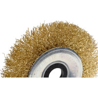 Щетка дисковая для УШМ 100x22.2 мм, гофрированная проволока Gepard GP0896-100