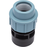 Муфта ПНД компрессионная с внутренней резьбой (32 ммx1 1/4") AV Engineering AVE10532114