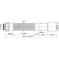 Гофра McAlpine длина 250-450 мм, 1 1/2-40/50 MRMF6-045