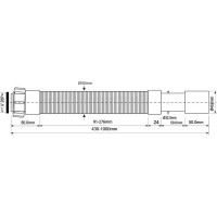 Гофра McAlpine длина 400-1000 мм, 1 1/4-32/40 MRMF4