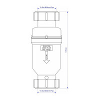 Сифон McAlpine тип сухой гидрозатвор 32-32мм (пакет) MRNRV32C-PB