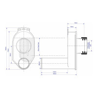 Сифон для писсуара McAlpine вакуумный, горизонтальный d50 HC-UP50