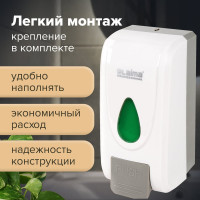Дозатор для жидкого мыла-пены LAIMA PROFESSIONAL ECONOMY наливной, 1 л, ABS-пластик, белый 607322