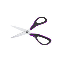 Ножницы Berlingo Easycut 350 18 см, сиреневые, эргономичные ручки, мягкие вставки, европодвес DNn_18035_a