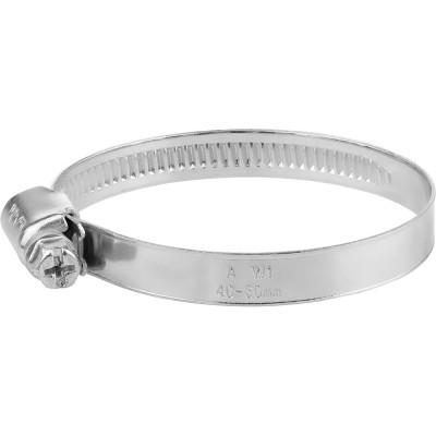 Обжимной хомут MasterProf 9 мм, цинк, 40-60 мм, 2 шт. ИС.140852