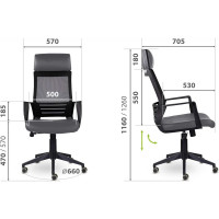 Кресло UTFC М-811 Альт/Alt blackPL Ср S-0412 коричневое ИКАльт04