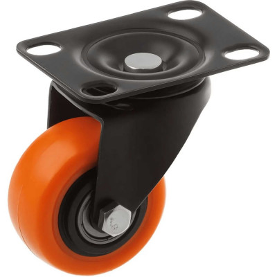 Мебельное колесо А5 SCz 25o 50 мм, 40 кг, поворотное, шинка PVC 1006389