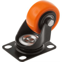 Мебельное колесо А5 SCz 25o 50 мм, 40 кг, поворотное, шинка PVC 1006389