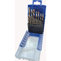 Набор сверл 1-10 мм, 19 шт, HSS Co5, левые ФТ 103006