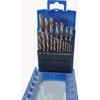 Набор сверл 1-10 мм, 19 шт, HSS Co5, левые ФТ 103006