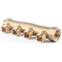 Коллектор латунный PROFACTOR в/н 3/4" х 4 вых 1/2" нар PF MF 262.4