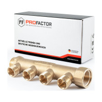 Коллектор латунный PROFACTOR в/н 3/4" х 4 вых 1/2" нар PF MF 262.4