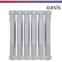 Биметаллический радиатор OASIS Эко 500/80/6 4640039487173