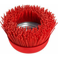 Щетка нейлоновая чашка для УШМ, 75 мм, М14 vertextools 12400-75