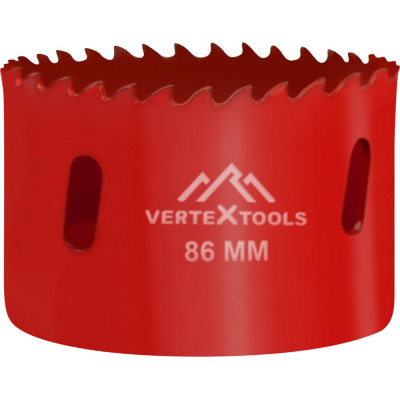 Коронка биметаллическая по металлу 86 мм vertextools 2525-86