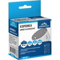 Коронка биметаллическая по металлу 86 мм vertextools 2525-86