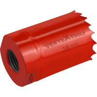 Коронка биметаллическая по металлу 28 мм vertextools 2525-28