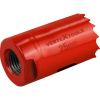 Коронка биметаллическая по металлу 25 мм vertextools 2525-25