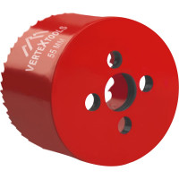 Коронка биметаллическая по металлу 55 мм vertextools 2525-55