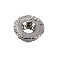 Шестигранная гайка с фланцем ВИРТУОЗ М5, DIN 6923, нержавеющая сталь А2, 8 шт. 37415