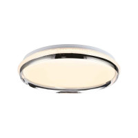 Управляемый диммируемый светильник Lumin'arte LED GELIOS 72W 3000-6500K max 5200LM пульт ДУ с акриловый кантом под хром 80x470MM IP20 CLL39