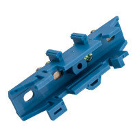 Нулевая N шина c изолятором ЮПИТЕР на DIN-рейку 6x9мм 6 групп большая стойка JP7209-01