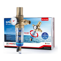 Фильтр с системой очистки и защитой от гидроудара PROFACTOR 1/2"-3/4" PF FS 878