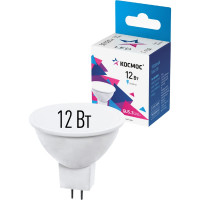 Светодиодная лампа КОСМОС LED JCDR 12Вт 220В GU 5.3 4500K, LkecLED12wJCDRC45