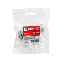 Сальник EKF PG13,5 IP54 (2 шт) d отверстия 21 мм / d проводника 6-12 мм PROxima plc-pg-13.5-2-r