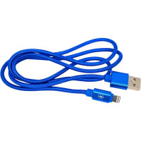 Кабель ENERGY ET-27 USB/Lightning, цвет - синий 104107