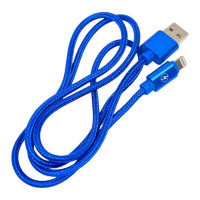 Кабель ENERGY ET-27 USB/Lightning, цвет - синий 104107