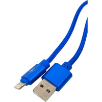 Кабель ENERGY ET-27 USB/Lightning, цвет - синий 104107