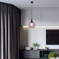 Светильник ЭЛЕТЕХ "Винтаж 245 НСБ 72-60 М56 Розовое вино /шнур черн. ИУ 1005404263