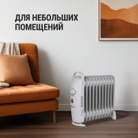 Масляный обогреватель TDM ELECTRIC МИНИ-11, 1200 Вт, 11 секций, термостат, SQ2501-0910