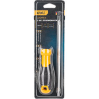 Двухсторонняя отвертка DELI DL626150S PH2+SL6x150 мм 98379
