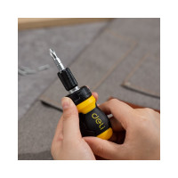 Двухсторонняя отвертка DELI с трещоткой, PH2+SL6 DL626010 (Cr-V, регулируемая длина 110-150мм, диаметр хвостовика 6мм) 98381