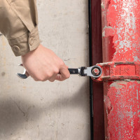 Набор комбинированных шарнирных ключей DELI с трещоткой 8 шт. DL140208T 98319