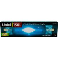Металлогалогенная линейная лампа Uniel MH-DE-150/BLUE/R7s картон 04850