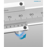 Штангенциркуль DELI 150мм DL92150 (Диапазон 0-150 мм, шаг 0,02мм, погрешность 0.08мм, углеродистая сталь, метрическая шкала, измеряет внутренний и внешний диаметры, глубину, шаг) 98297