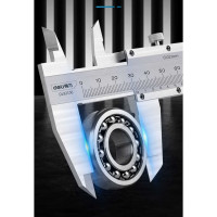 Штангенциркуль DELI 150мм DL92150 (Диапазон 0-150 мм, шаг 0,02мм, погрешность 0.08мм, углеродистая сталь, метрическая шкала, измеряет внутренний и внешний диаметры, глубину, шаг) 98297