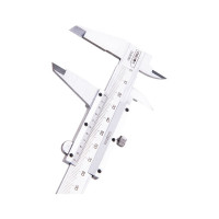 Штангенциркуль DELI 150мм DL92150 (Диапазон 0-150 мм, шаг 0,02мм, погрешность 0.08мм, углеродистая сталь, метрическая шкала, измеряет внутренний и внешний диаметры, глубину, шаг) 98297