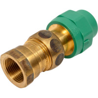 Муфта BANNINGER полипропиленовая, зеленая, переходник со сгоном - 25x3/4 ВР 5R51074511