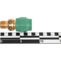 Муфта BANNINGER полипропиленовая, зеленая, переходник со сгоном - 20x1/2 НР 7R51067311