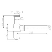 Сифон для умывальника RavSlezak MD0545
