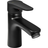 Смеситель для умывальника Juguni черный с лит. изливом, картридж 35 мм, подводка, креп. гайка, 0402.154