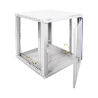 Телекоммуникационный настенный разборный шкаф ЦМО 12U 600x520 дверь стекло ШРН-Э-12.500