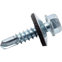 Саморез с шайбой EPDM BEFAST наконечник сверло 5,5x25, 100 шт. SSF55025100S