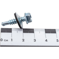 Саморез с шайбой EPDM BEFAST наконечник сверло 5,5x25, 100 шт. SSF55025100S